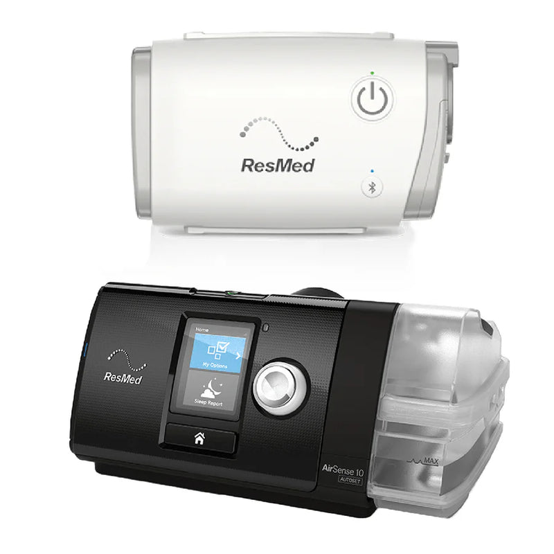 Resmed AirSense™ 10 AutoSet™ CPAP Machine With HumidAir (Card-to-Cloud Version) PLUS AirMini™ AutoSet™ Travel CPAP Machine